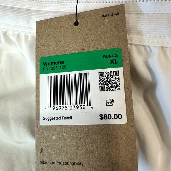 Nike Dri-Fit ADV Aeroswift 3" Running Shorts Women's Size XL White FN2328-100 - Picture 4 of 4